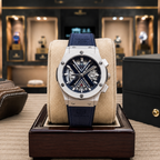 Blue X Skeleton Watch