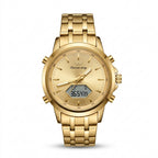 Success Way Gold Luxury Analog-Digital Watch for Men – Stainless Steel Premium Design