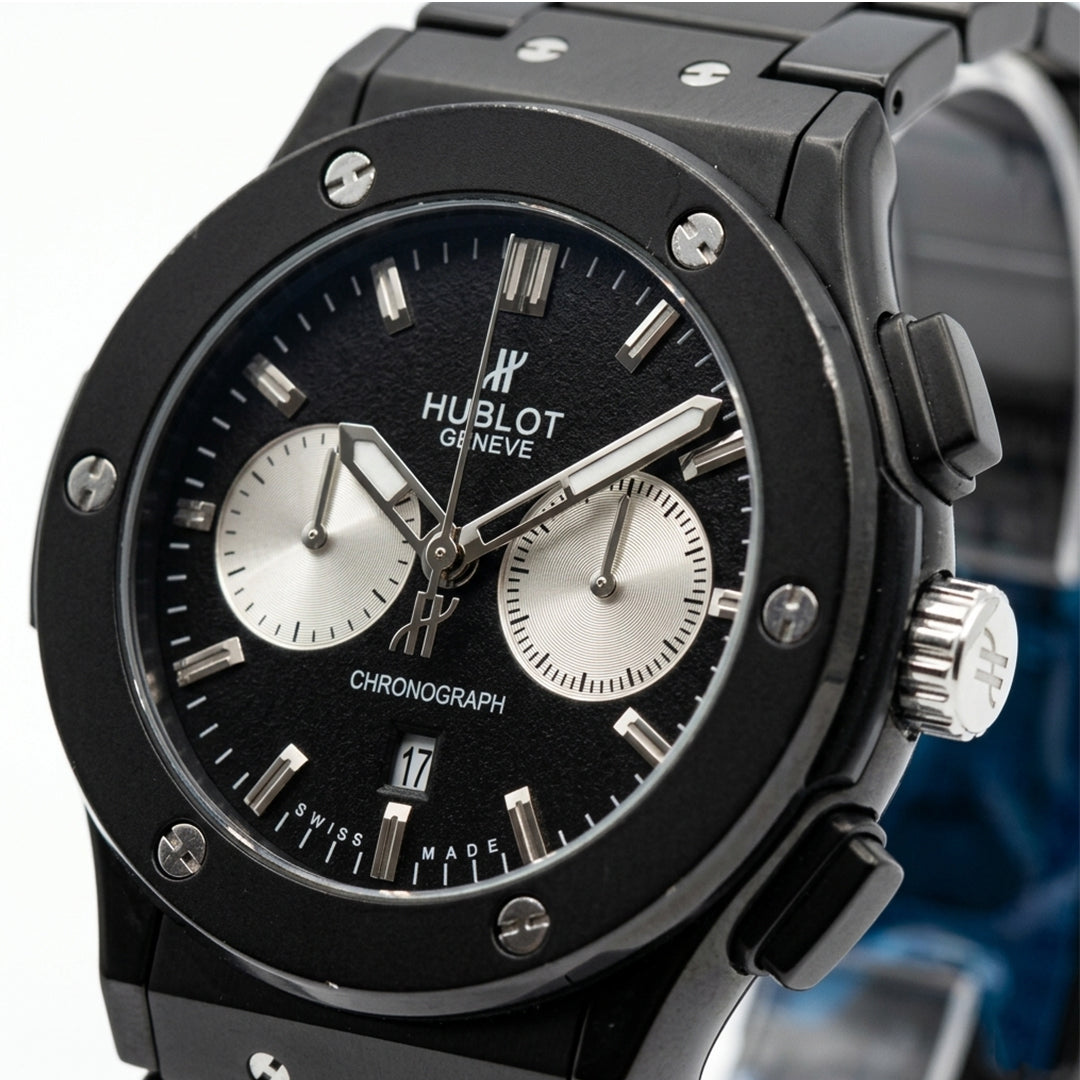 Black Chronograph Luxury Watch