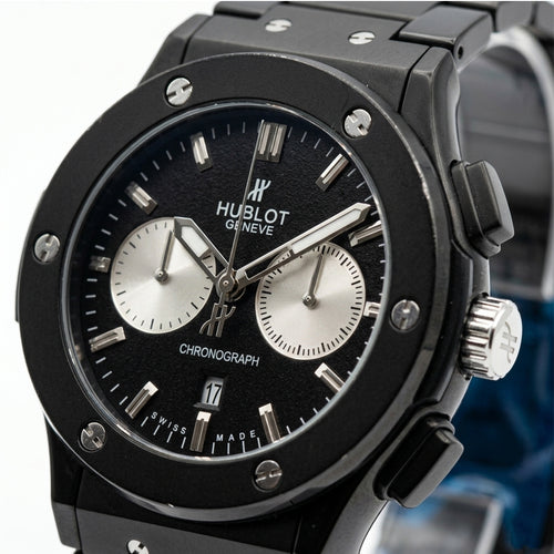 Black Chronograph Luxury Watch