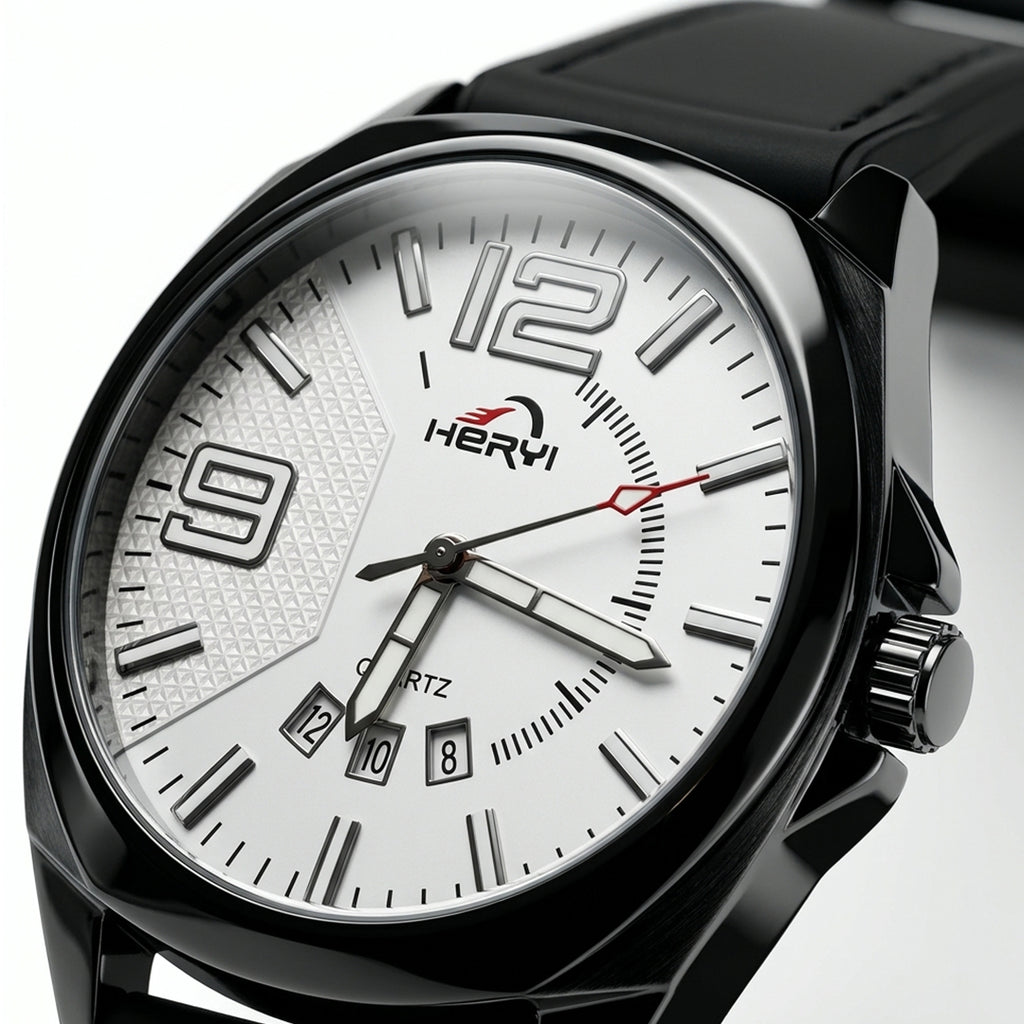 HERYI White Dial Quartz Watch