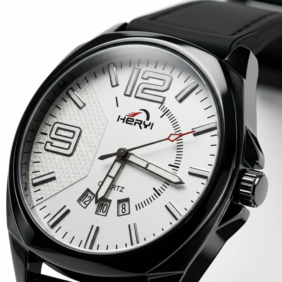 HERYI White Dial Quartz Watch