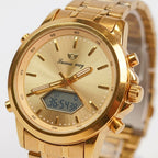 Success Way Gold Luxury Analog-Digital Watch for Men – Stainless Steel Premium Design