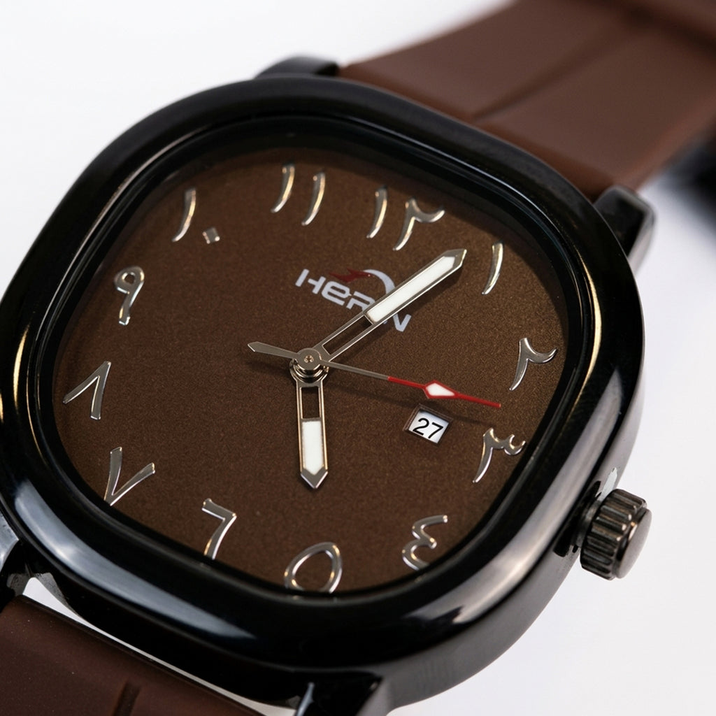 Hervi Luxury Elegant Brown Dial Modern Watch