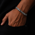 Premium Silver Stainless Steel Link Bracelet – Luxury Executive Wrist Accessory
