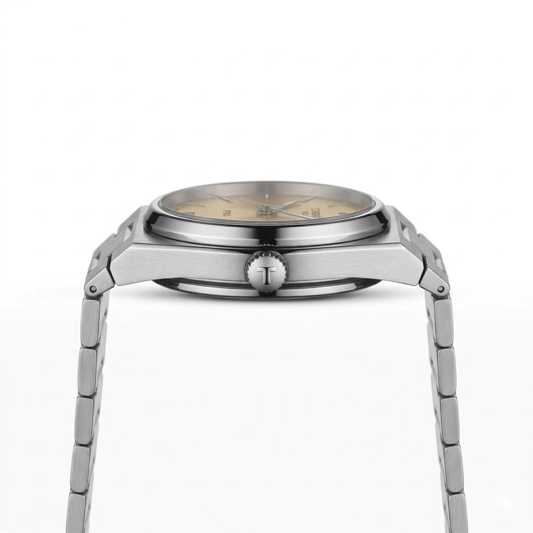 Silver PRX Style Minimal Steel Watch – Ice Dial