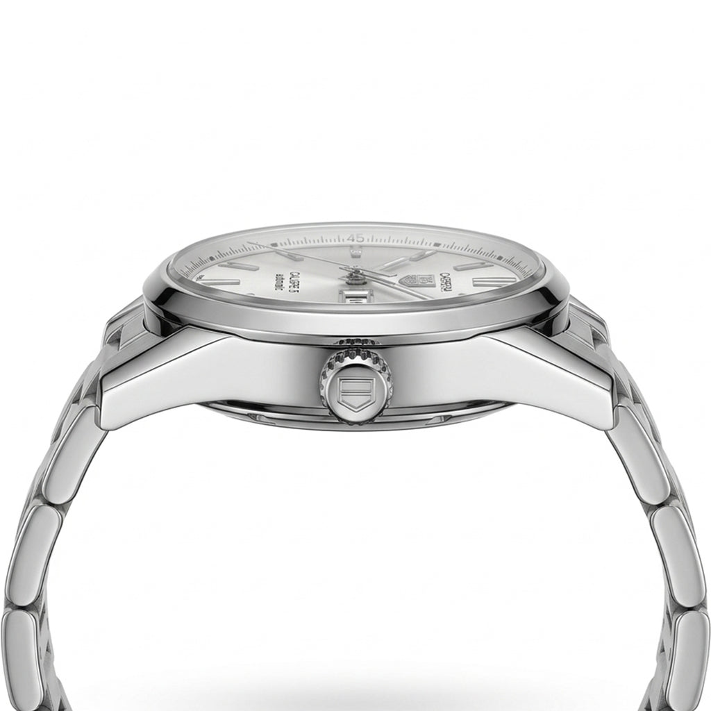 Heuer Carrera Calibre 5 Automatic Silver Dial Watch