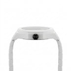 Marble Design White Arabic Dial Minimalist Watch