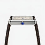Vintage Tank Luxury Elegant Brown Dial Square Watch