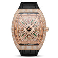 FM Luxury Diamond Rose Gold Watch