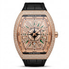 FM Luxury Diamond Rose Gold Watch