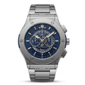 Blue Skeleton Chronograph Luxury Watch