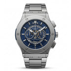 Blue Skeleton Chronograph Luxury Watch