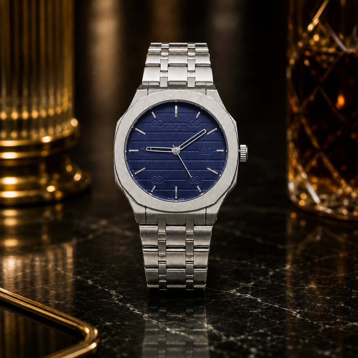 Gucci Navy Blue Luxe Watch
