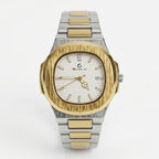 Gusalai Luxury Elegant Two-Tone Gold Steel Watch