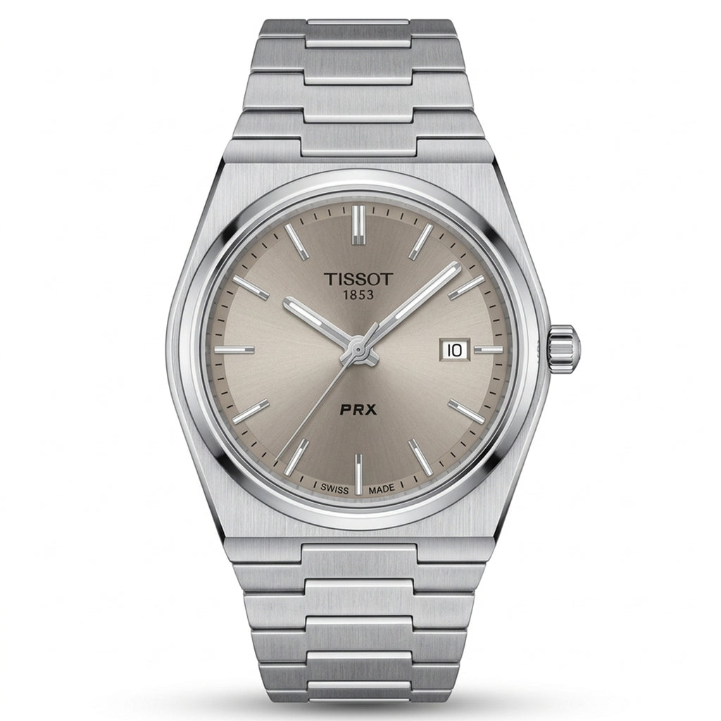 Silver PRX Style Minimal Steel Watch – Ice Dial