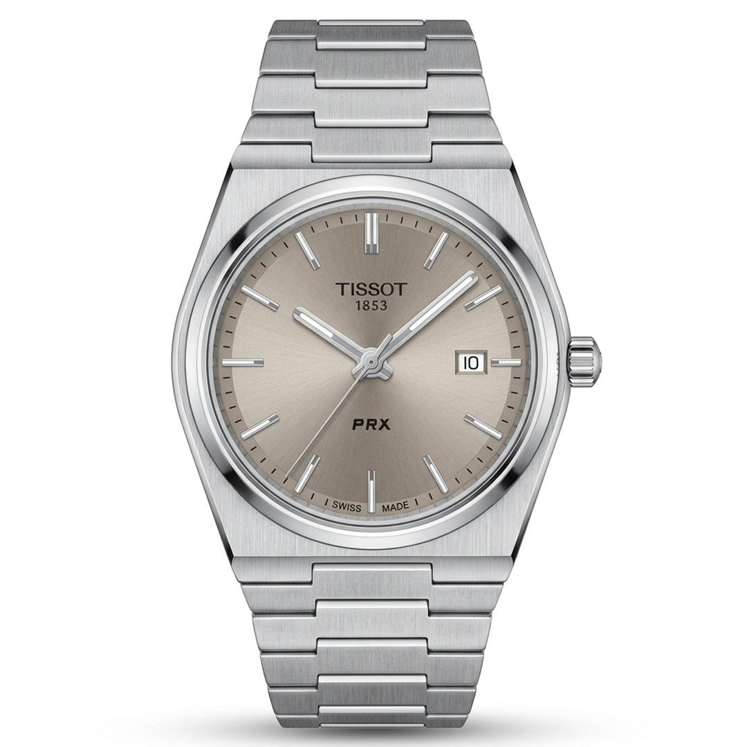 Silver PRX Style Minimal Steel Watch – Ice Dial