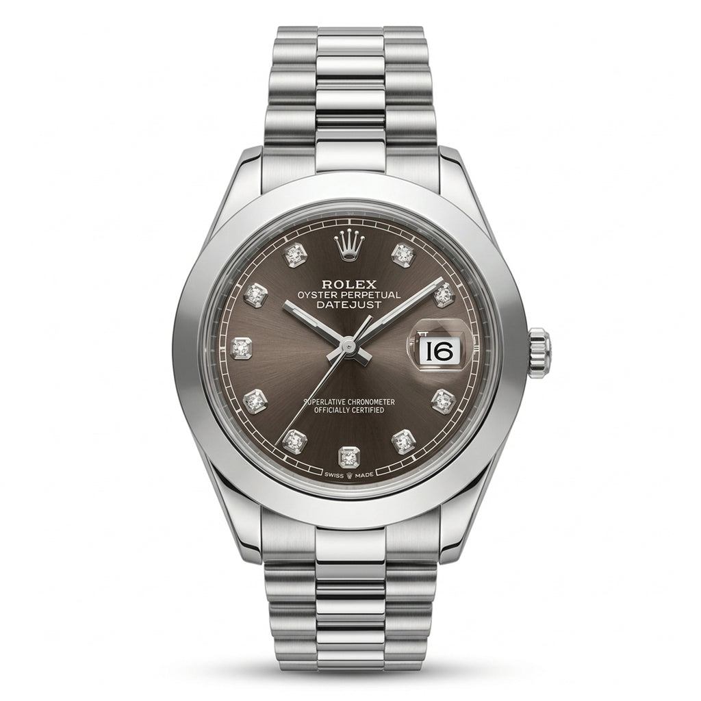 Rollie Datejust Brown Dial Luxury Watch