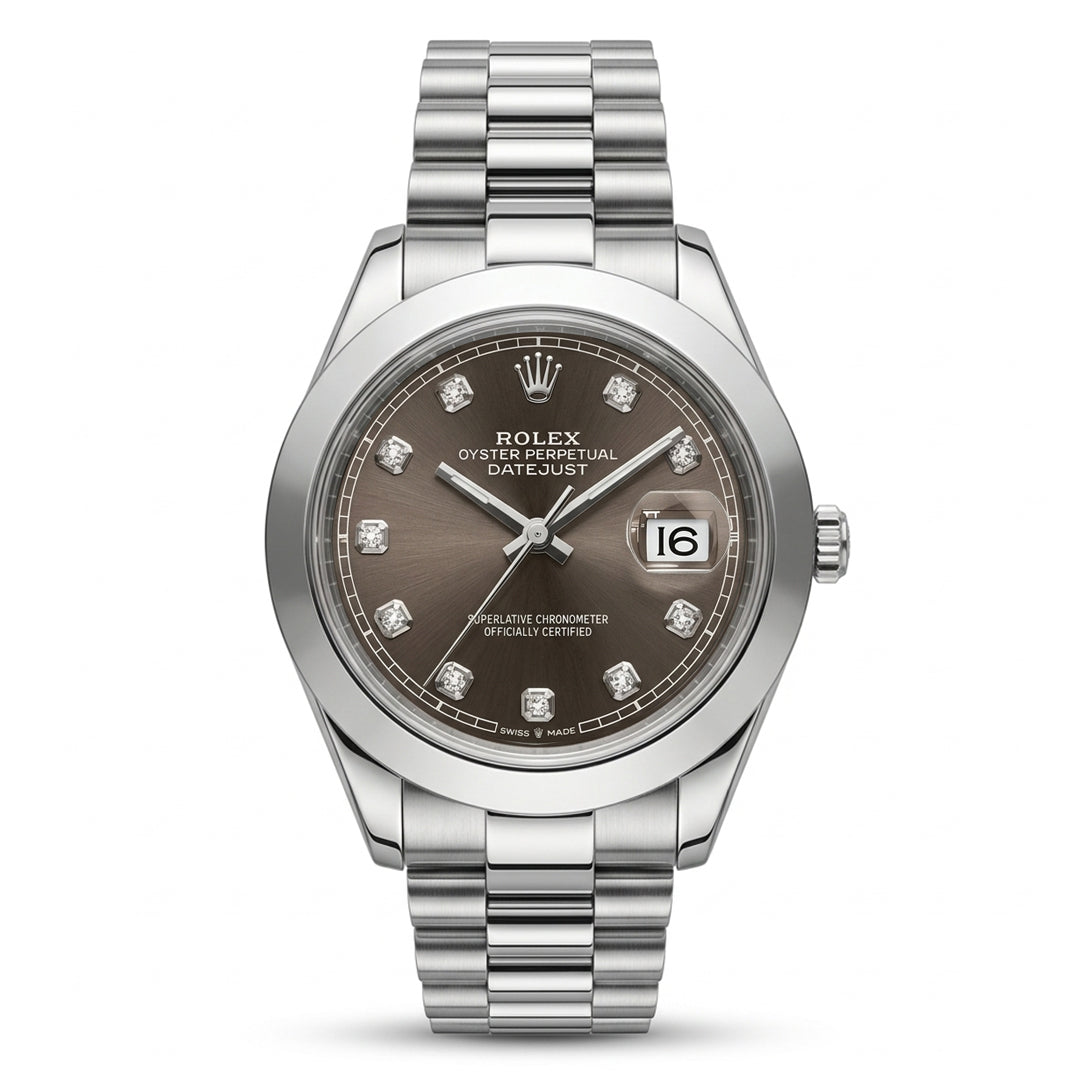Rollie Datejust Brown Dial Luxury Watch