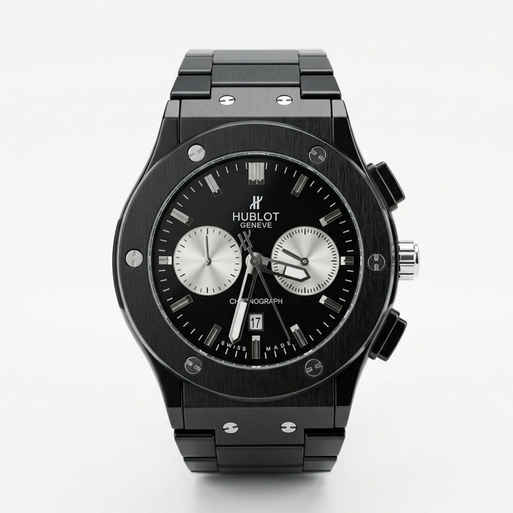 Black Chronograph Luxury Watch