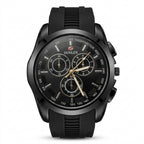 Dunlex Black Chronograph Sports Watch