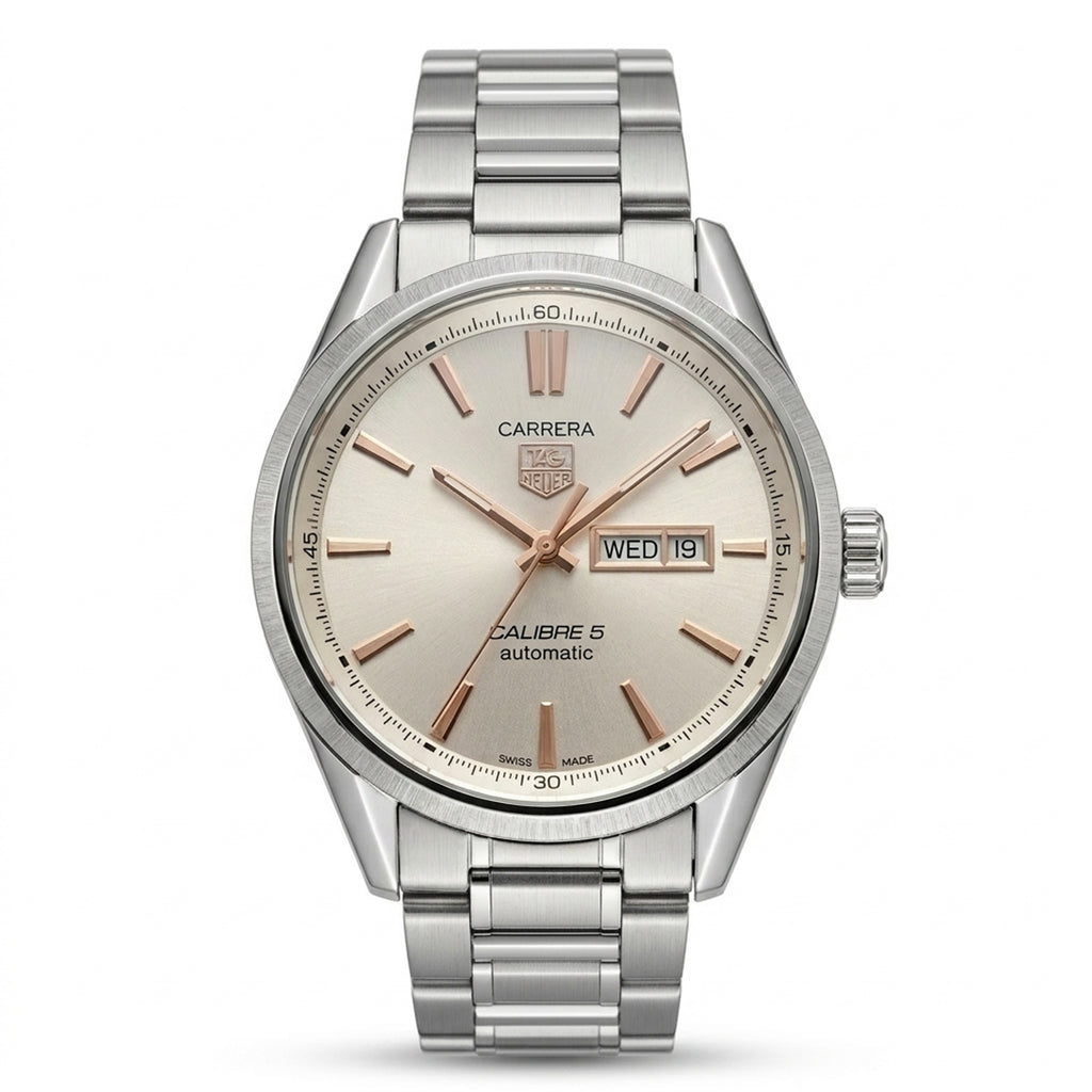 Heuer Carrera Calibre 5 Automatic Silver Dial Watch