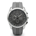 Dunlex Sport Chronograph Grey Dial Rubber Strap Watch