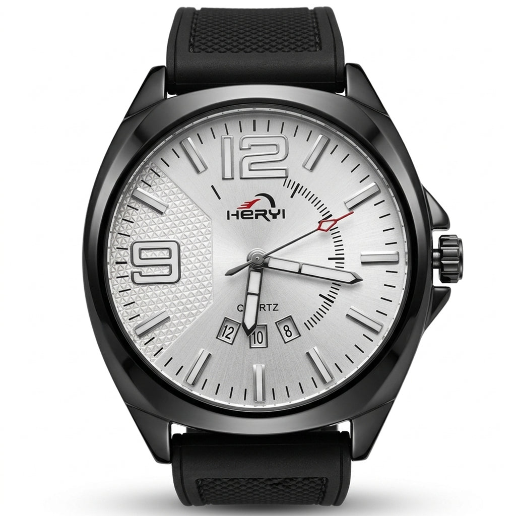 HERYI White Dial Quartz Watch
