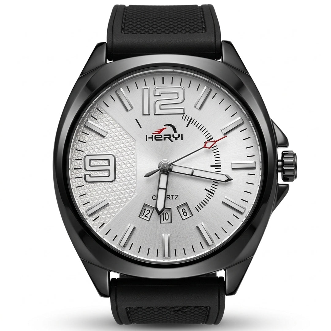 HERYI White Dial Quartz Watch