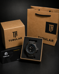 Tubular Premium Black Dial Men’s Leather Strap Watch