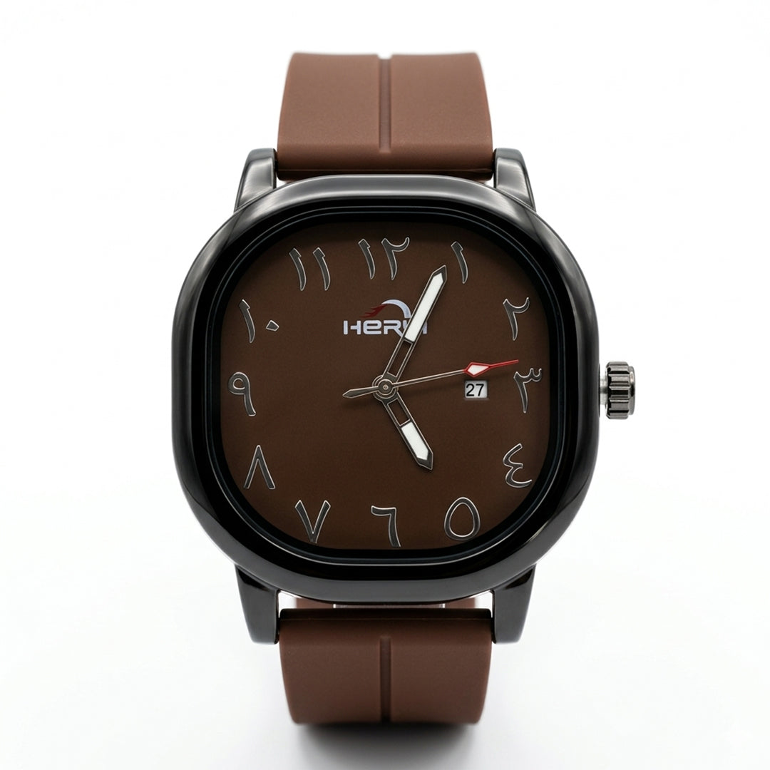 Hervi Luxury Elegant Brown Dial Modern Watch