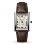 Vintage Tank Luxury Elegant Brown Dial Square Watch