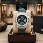 Green X Skeleton Watch