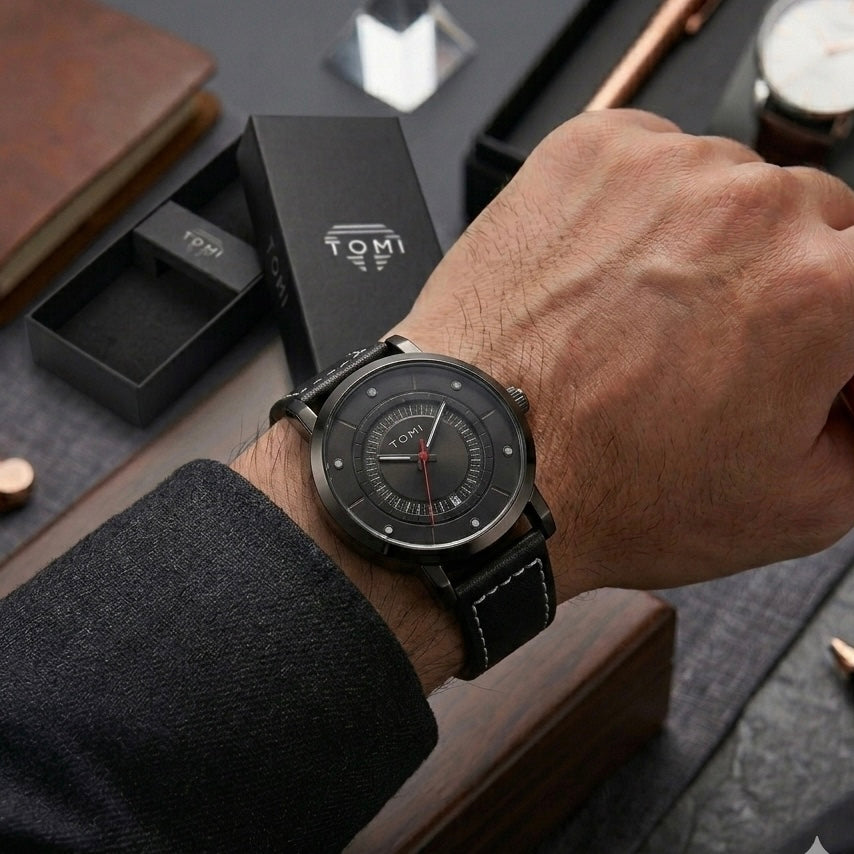 Tomi T-033 Men’s Wrist Watch – Date Quartz