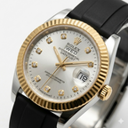 Rollie Oyster Perpetual Datejust Silver Gold Edition