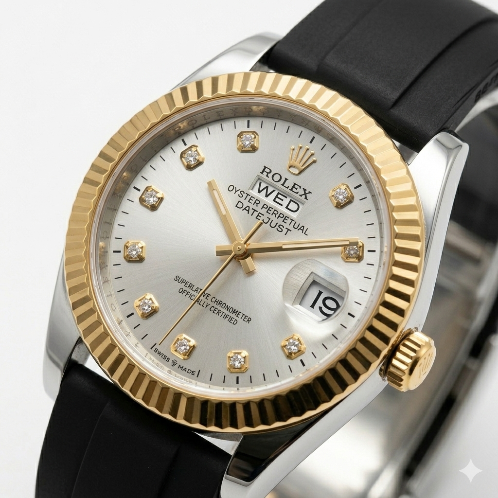 Rollie Oyster Perpetual Datejust Silver Gold Edition