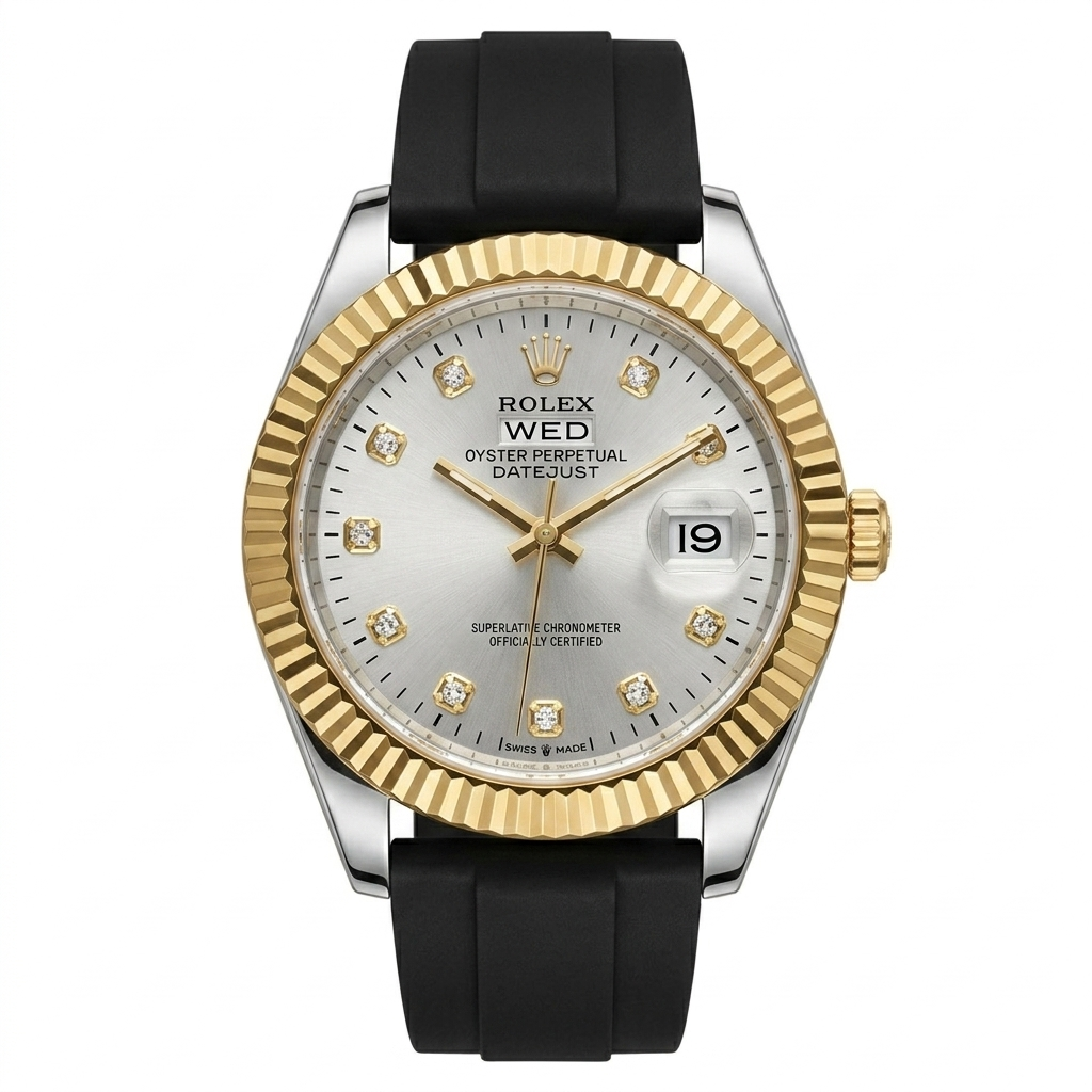 Rollie Oyster Perpetual Datejust Silver Gold Edition