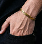 Luxury Gold Greek Cuff Bracelet