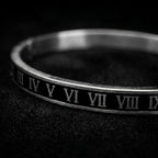 Luxury Roman Numeral Cuff Bracelet