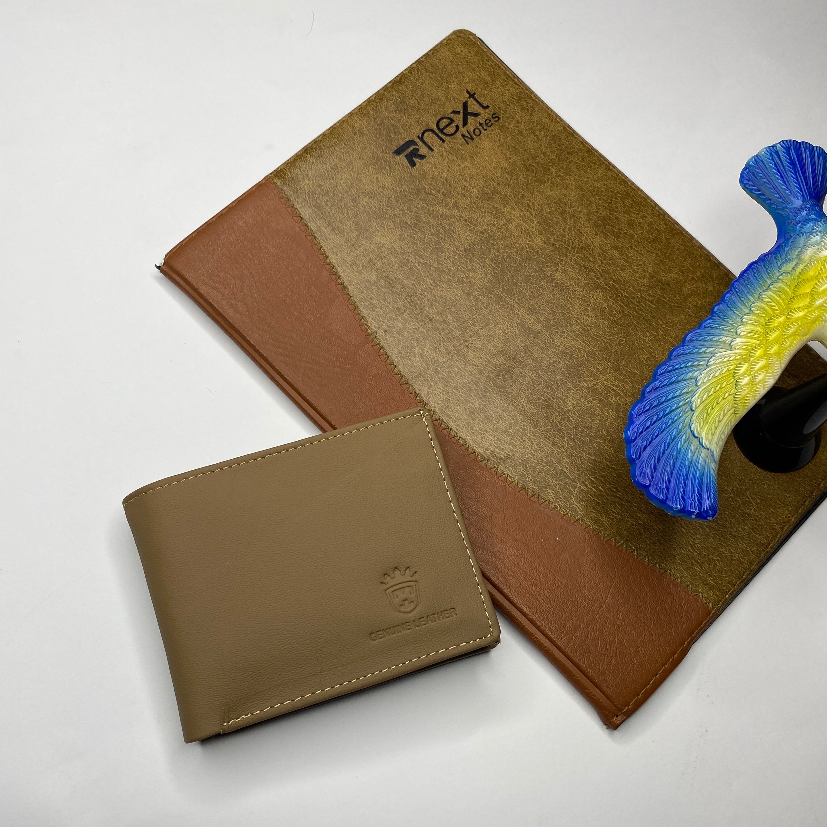Luxury Camel Brown Genuine Leather Wallet