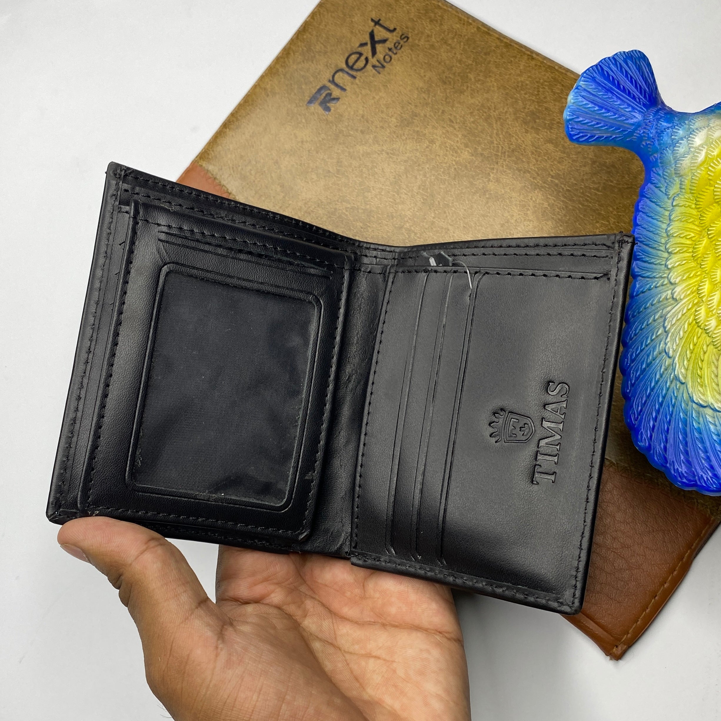 Luxury Pure Black Genuine Leather Wallet